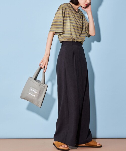 CITEN（シテン）の「＜CITEN＞シアー マルチ ボーダー ユル T