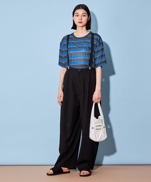 CITEN（シテン）の「＜CITEN＞シアー マルチ ボーダー ユル T