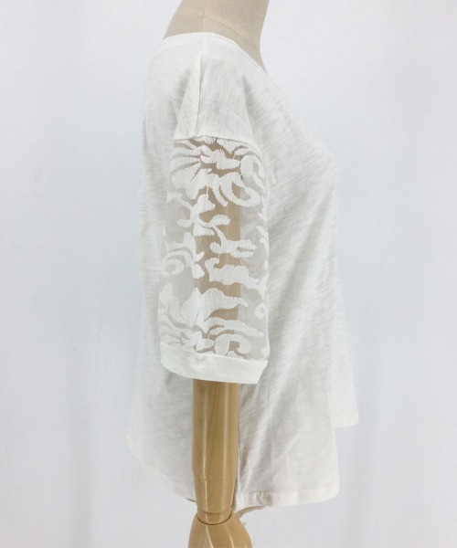 Miniministore（ミニミニストア）の「ブラウス レディース 着やせ（Tシャツ/カットソー・レディース・ピンク/ホワイト/ブラック・FREE）」の9枚目の写真