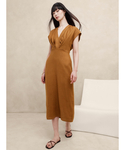 美品　完売品 バナリパ　 Mari ドレープ マキシドレス ワンピース Banana Republic（バナナリパブリック）の「Mari ドレープ