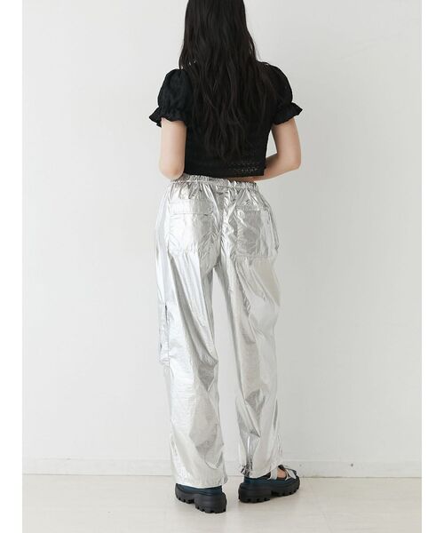 jouetie（ジュエティ）の「レースパフスリーブブラウス（シャツ/ブラウス・レディース・レッド/オフホワイト/イエロー/ブラック・MEDIUM）」の14枚目の写真