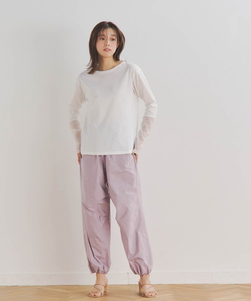 Droite lautreamont / ドロワットロートレアモン 袖シアーロンT≪洗濯機で洗える≫ Droite lautreamont（ドロワットロートレアモン）の「袖