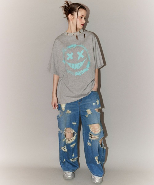 Candy Stripper デニム パンツ ダメージ ヴィンテージ 新品未使用 DAMAGE LAYERED DENIM パンツ（デニムパンツ）｜Candy Stripper