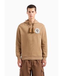 【エンポリオ アルマーニ】Emporio Armani Sustainability Values Capsule Collection フード付きスウェットシャツ オーガニックジャージー パッチ
