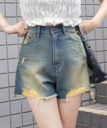 WEGO | WEGO/【24年春夏新作】ダメージデニムショートパンツ(デニムパンツ)