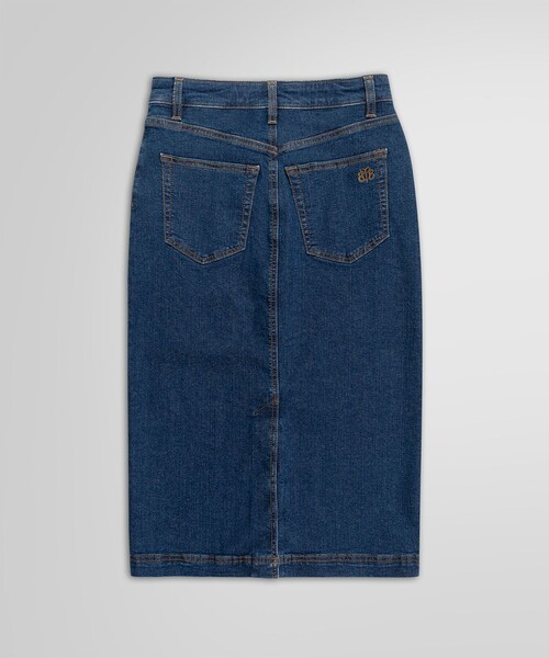 BROOKS BROTHERS(ブルックスブラザーズ)の「コットン ストレッチ ファイブポケット デニム ミディスカート(デニムスカート・レディース・ブルー・0/2/4/6/8)」の5枚目の写真