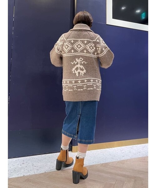 BROOKS BROTHERS(ブルックスブラザーズ)の「コットン ストレッチ ファイブポケット デニム ミディスカート(デニムスカート・レディース・ブルー・0/2/4/6/8)」の22枚目の写真