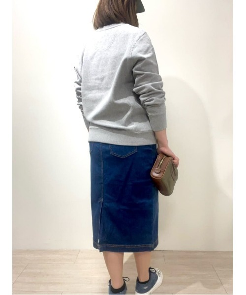 BROOKS BROTHERS(ブルックスブラザーズ)の「コットン ストレッチ ファイブポケット デニム ミディスカート(デニムスカート・レディース・ブルー・0/2/4/6/8)」の9枚目の写真