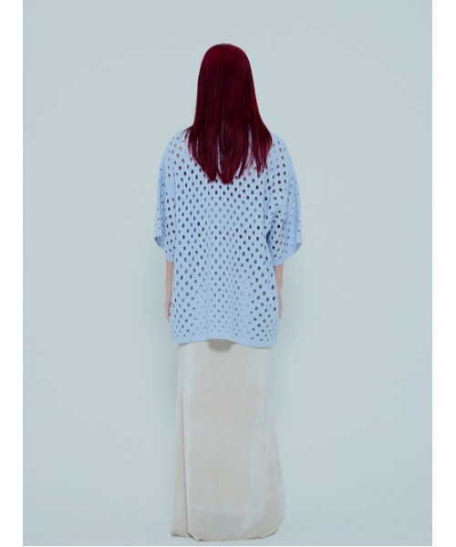 AMAIL（アマイル）の「Hole hole knit（ニット/セーター・レディース・ブルー/ベージュ・FREE）」の17枚目の写真