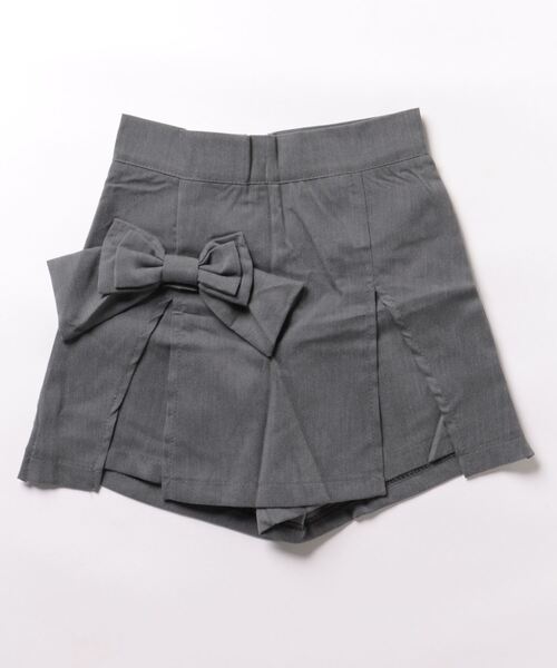 セール】リボンモチーフ キュロットデザインミニスカート（スカート