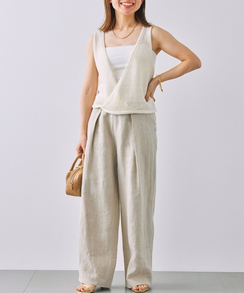 BABYLONE（バビロン）の「カシュクールニットジレ（ニット/セーター・レディース・オフホワイト/ベージュ・フリー）」の6枚目の写真