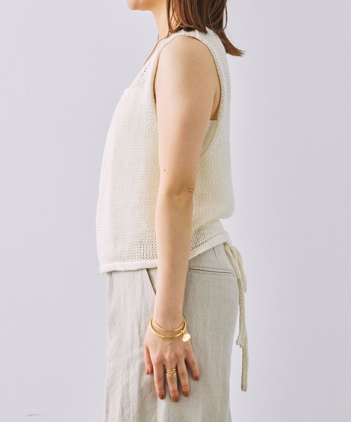 BABYLONE（バビロン）の「カシュクールニットジレ（ニット/セーター・レディース・オフホワイト/ベージュ・フリー）」の16枚目の写真