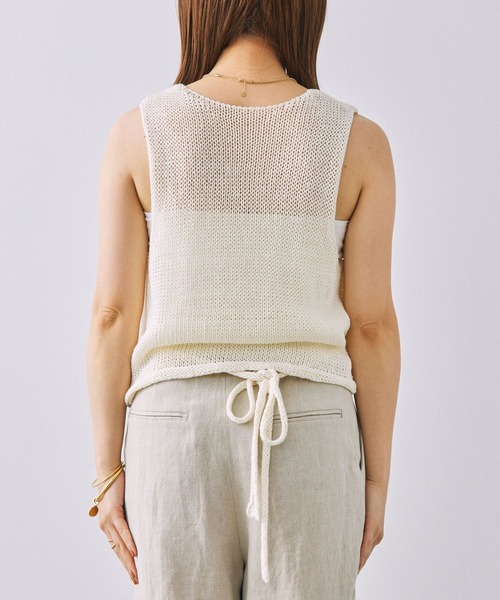 BABYLONE（バビロン）の「カシュクールニットジレ（ニット/セーター・レディース・オフホワイト/ベージュ・フリー）」の17枚目の写真