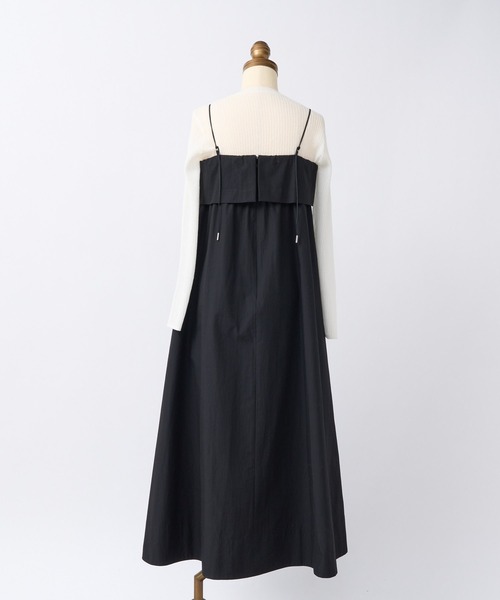 La boutique BonBon（ラブティックボンボン）の「Aラインキャミワンピース（ワンピース・レディース・ブラック/ベージュ・FREE）」の17枚目の写真