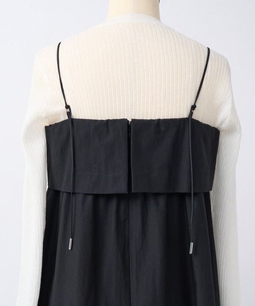 La boutique BonBon（ラブティックボンボン）の「Aラインキャミワンピース（ワンピース・レディース・ブラック/ベージュ・FREE）」の19枚目の写真