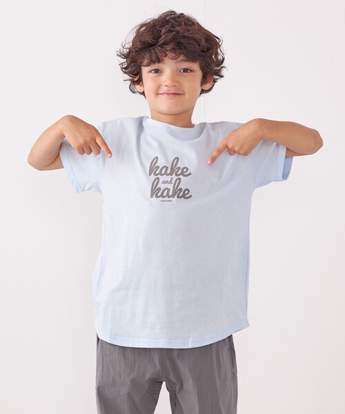 monmimi(モンミミ)の「【SHIPS any別注】MONMIMI: グラフィック プリント 半袖 Tシャツ<KIDS>(Tシャツ/カットソー・キッズ・ライトブルー/ホワイト/ピンク・110/130/120)」の2枚目の写真