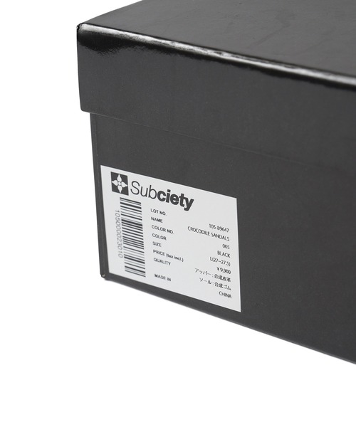 Subciety(サブサエティ)の「CROCODILESANDALS(サンダル・メンズ・ブラック・X-LARGE/LARGE/MEDIUM/SMALL)」の11枚目の写真