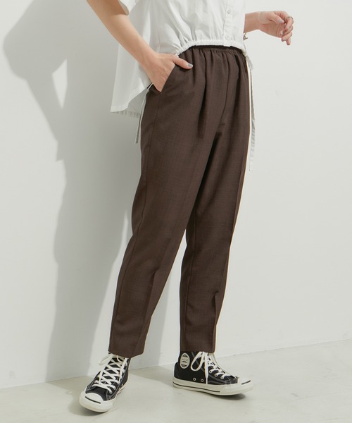 le cercle ADAM ET ROPE'(ルセルクルアダムエロペ)の「【セットアップ対応】タンブラーブッチャーテーパードパンツ(その他パンツ・レディース・チャコールグレー/ライトグレー/ダークブラウン/キャメル・FREE)」の3枚目の写真
