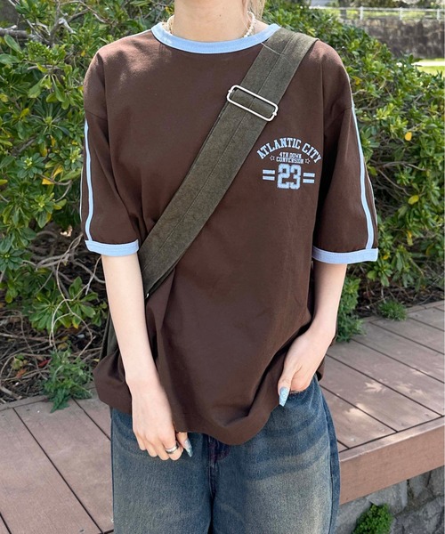 sedacle(セダクル)の「アソートロゴリンガーTシャツ(Tシャツ/カットソー・メンズ・ホワイト系その他/ブラウン/レッド/ネイビー/アイボリー・SMALL/MEDIUM/LARGE)」の1枚目の写真