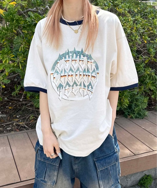 sedacle(セダクル)の「アソートロゴリンガーTシャツ(Tシャツ/カットソー・メンズ・ホワイト系その他/ブラウン/レッド/ネイビー/アイボリー・SMALL/MEDIUM/LARGE)」の3枚目の写真