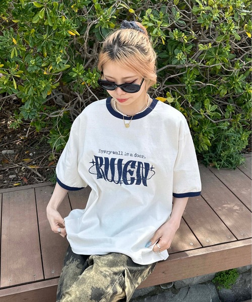 sedacle(セダクル)の「アソートロゴリンガーTシャツ(Tシャツ/カットソー・メンズ・ホワイト系その他/ブラウン/レッド/ネイビー/アイボリー・SMALL/MEDIUM/LARGE)」の13枚目の写真