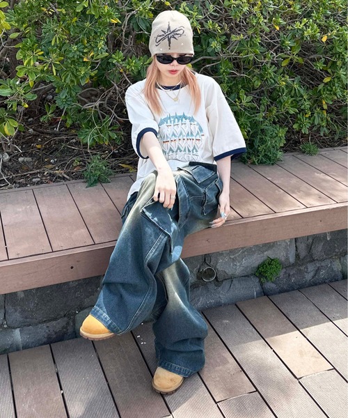 sedacle(セダクル)の「アソートロゴリンガーTシャツ(Tシャツ/カットソー・メンズ・ホワイト系その他/ブラウン/レッド/ネイビー/アイボリー・SMALL/MEDIUM/LARGE)」の8枚目の写真