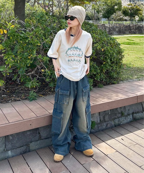 sedacle(セダクル)の「アソートロゴリンガーTシャツ(Tシャツ/カットソー・メンズ・ホワイト系その他/ブラウン/レッド/ネイビー/アイボリー・SMALL/MEDIUM/LARGE)」の9枚目の写真