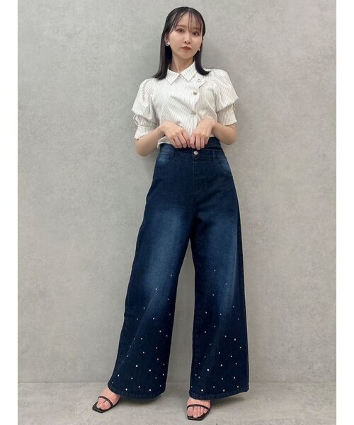 dazzlin（ダズリン）の「マルチボタンデザインブラウス（シャツ/ブラウス・レディース・グレー/オフホワイト/その他1/モカ/レッド・FREE）」の19枚目の写真