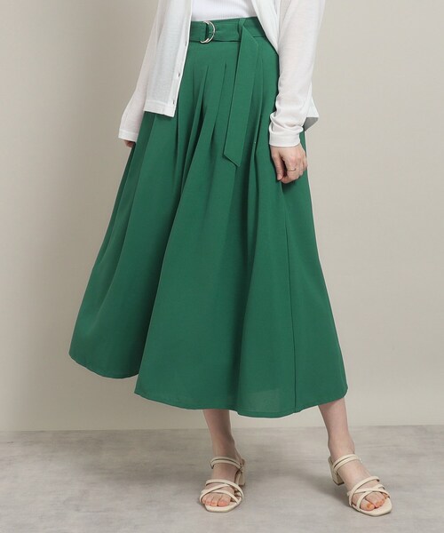 ITS'DEMO（イッツデモ）の「◆【肌触りさらり／ウエストゴム】タックスカーチョ（その他パンツ・レディース・ベージュ/ブラック/グリーン・00）」の3枚目の写真