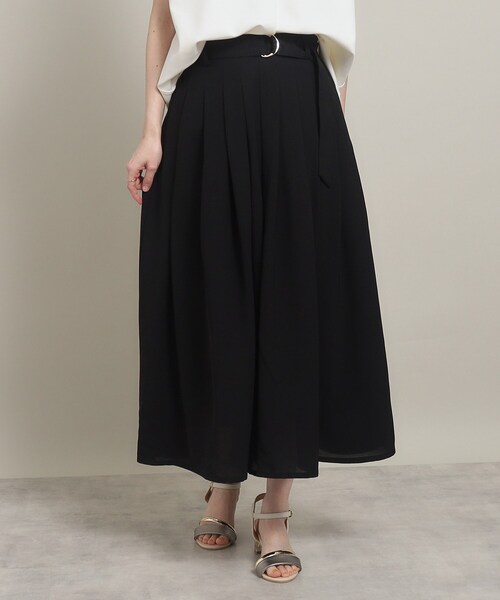 ITS'DEMO（イッツデモ）の「◆【肌触りさらり／ウエストゴム】タックスカーチョ（その他パンツ・レディース・ベージュ/ブラック/グリーン・00）」の22枚目の写真