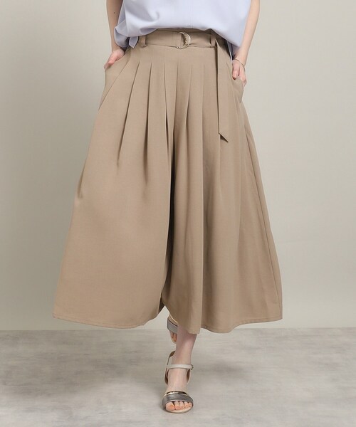 ITS'DEMO（イッツデモ）の「◆【肌触りさらり／ウエストゴム】タックスカーチョ（その他パンツ・レディース・ベージュ/ブラック/グリーン・00）」の18枚目の写真