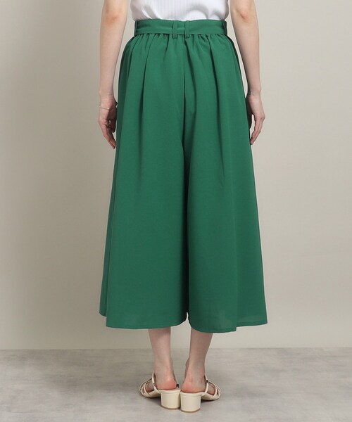 ITS'DEMO（イッツデモ）の「◆【肌触りさらり／ウエストゴム】タックスカーチョ（その他パンツ・レディース・ベージュ/ブラック/グリーン・00）」の8枚目の写真