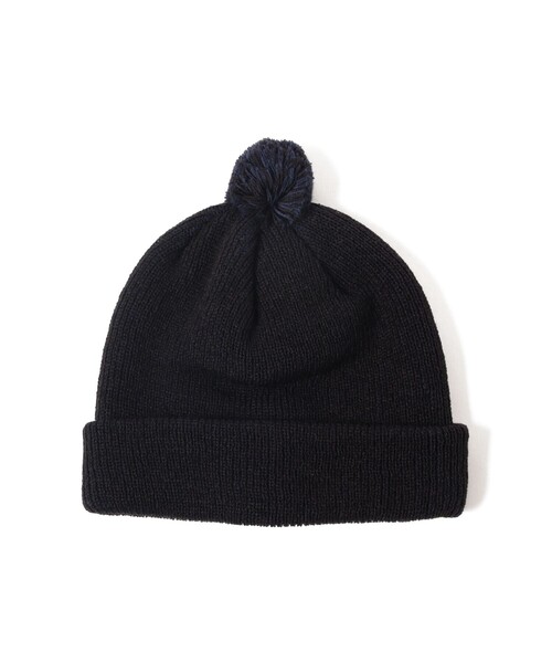 INFIELDER DESIGN（インフィールダーデザイン）の「【別注】INFIELDER DESIGN / STRIPE PON CAP（ニットキャップ/ビーニー・レディース・オレンジ/ネイビー/パープル・ONE SIZE）」の2枚目の写真