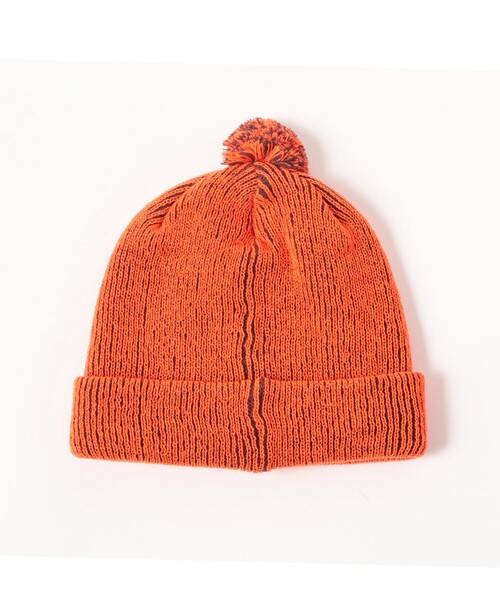 INFIELDER DESIGN（インフィールダーデザイン）の「【別注】INFIELDER DESIGN / STRIPE PON CAP（ニットキャップ/ビーニー・レディース・オレンジ/ネイビー/パープル・ONE SIZE）」の4枚目の写真