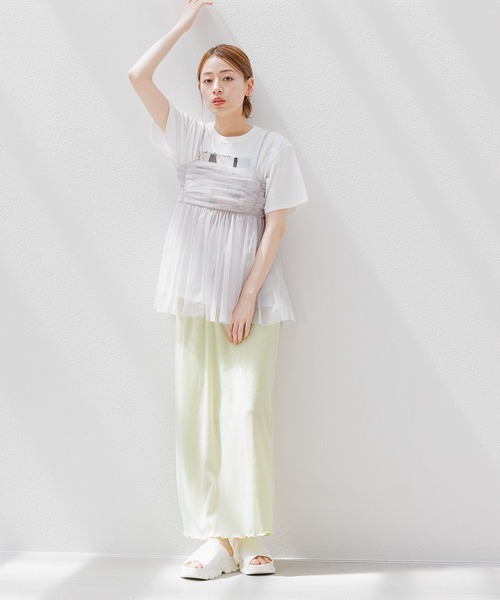 LAKOLE(ラコレ)の「アソートフォトTEE / 125541(Tシャツ/カットソー・レディース・ホワイト/オフホワイト・SMALL/MEDIUM)」の3枚目の写真