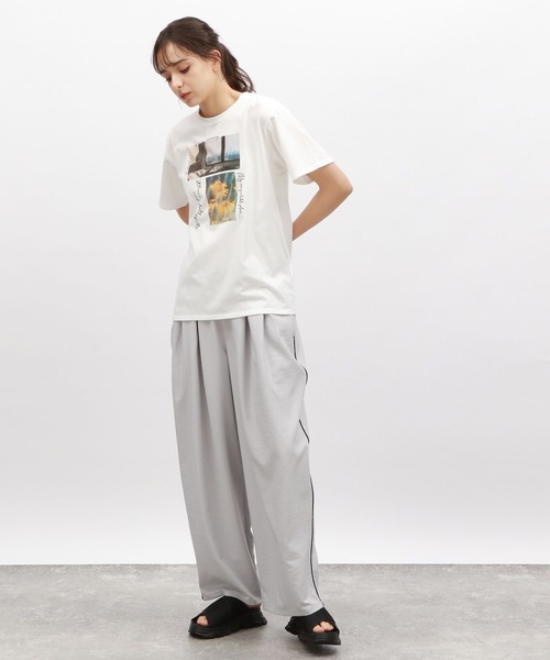 LAKOLE(ラコレ)の「アソートフォトTEE / 125541(Tシャツ/カットソー・レディース・ホワイト/オフホワイト・SMALL/MEDIUM)」の12枚目の写真