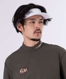 GREED MONSTER（グリードモンスター）の「【GREED MONSTER:グリードモンスター】Multi Pattern Sun Visor/アジャスター付き総柄プリントサンバイザー（ゴルフグッズ・メンズ）」