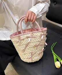 TONE SELECT GOODS | Liaa/リボン付き かごバッグ A18352(かごバッグ)