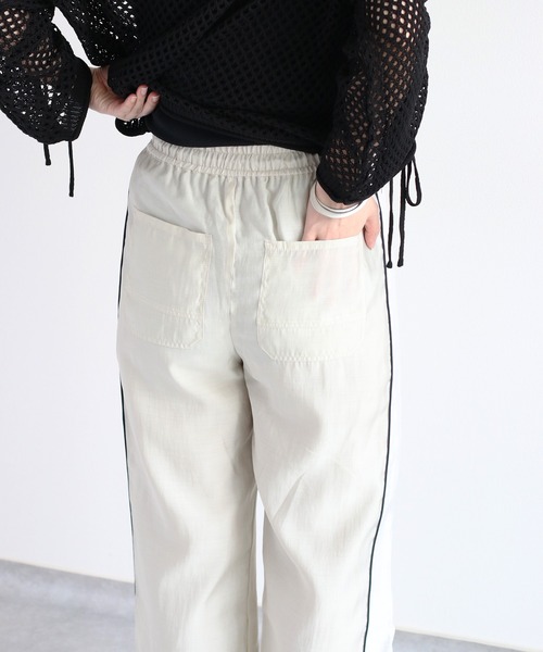cepo（セポ）の「シアードロストサイドラインパンツ　〈セットアップ可能〉（その他パンツ・レディース・ブラック/オフホワイト/ネイビー・M）」の20枚目の写真