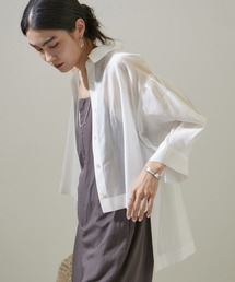 SALON adam et rope' | ボリュームスリーブクロップドシアーブラウス/シャツ(シャツ/ブラウス)