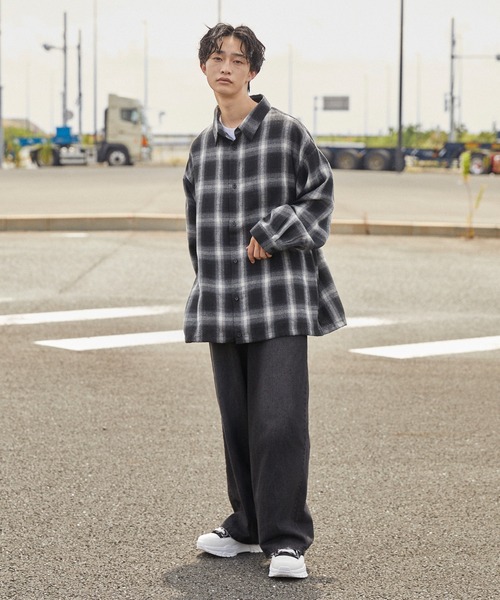 molk(モルク)の「【molk】アソートオンブレチェックドローコードシャツ(シャツ/ブラウス・メンズ・ブルー系/ブラック系/ブラウン系・S/XS/M)」の6枚目の写真