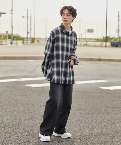 molk(モルク)の「【molk】アソートオンブレチェックドローコードシャツ(シャツ/ブラウス・メンズ・ブルー系/ブラック系/ブラウン系・S/XS/M)」の7枚目の写真