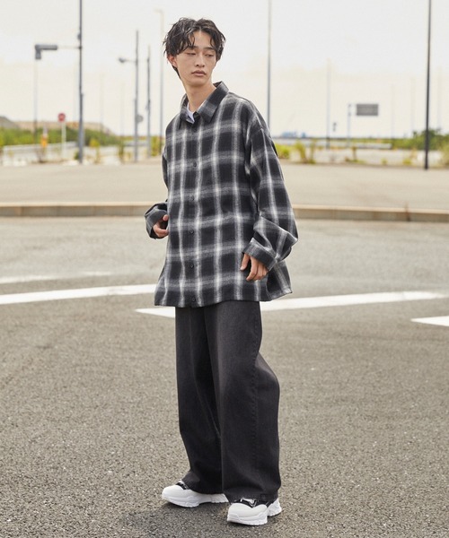 molk(モルク)の「【molk】アソートオンブレチェックドローコードシャツ(シャツ/ブラウス・メンズ・ブルー系/ブラック系/ブラウン系・S/XS/M)」の8枚目の写真