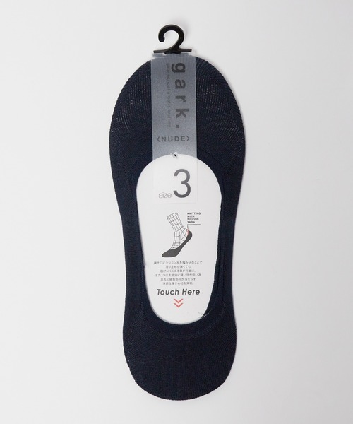 ROOPTOKYO（ループトウキョウ）の「gark./ガーク NUDE cover socks ソックス 2026新作　再入荷（ソックス/靴下・メンズ・ネイビー/ブラック/ホワイト/グレー・S/XL/L）」の8枚目の写真