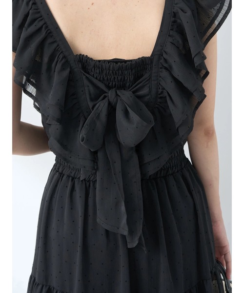 earth music&ecology（アースミュージックアンドエコロジー）の「フロッキードットフリルビスチェ（ベスト・レディース・アイボリー/ブラック・FREE）」の19枚目の写真