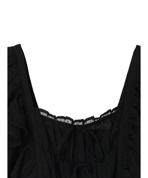 earth music&ecology（アースミュージックアンドエコロジー）の「フロッキードットフリルビスチェ（ベスト・レディース・アイボリー/ブラック・FREE）」の22枚目の写真