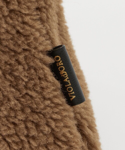 VIOLAd'ORO(ヴィオラドーロ)の「【VIOLAd'ORO (ヴィオラドーロ) 】エコファーチェーントート(ショルダーバッグ・レディース・ブラウン・FREE)」の3枚目の写真