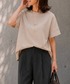 Emma Taylor（エマテイラー）の「【ネックが選べる・体型カバー・累計販売数10000枚突破！】ライトダンボールダブルスリーブプルオーバー（Tシャツ/カットソー・FREE）」