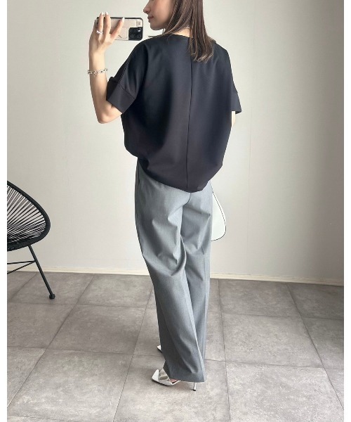 ネックが選べる！ライトダンボールダブルスリーブプルオーバー Emma