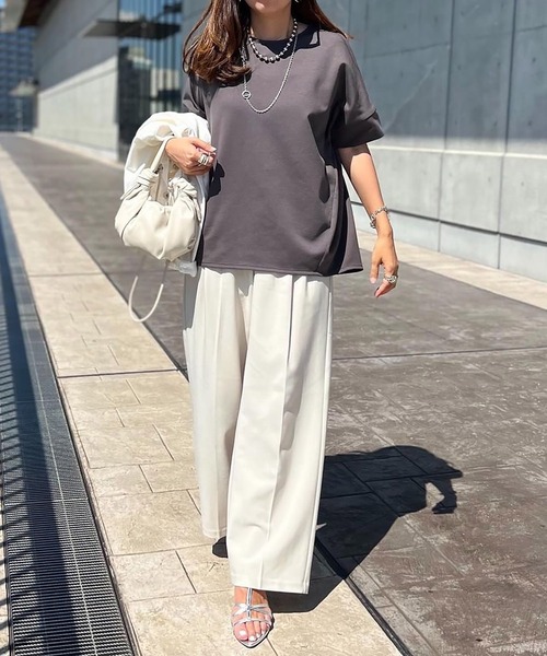 ネックが選べる！ライトダンボールダブルスリーブプルオーバー Emma